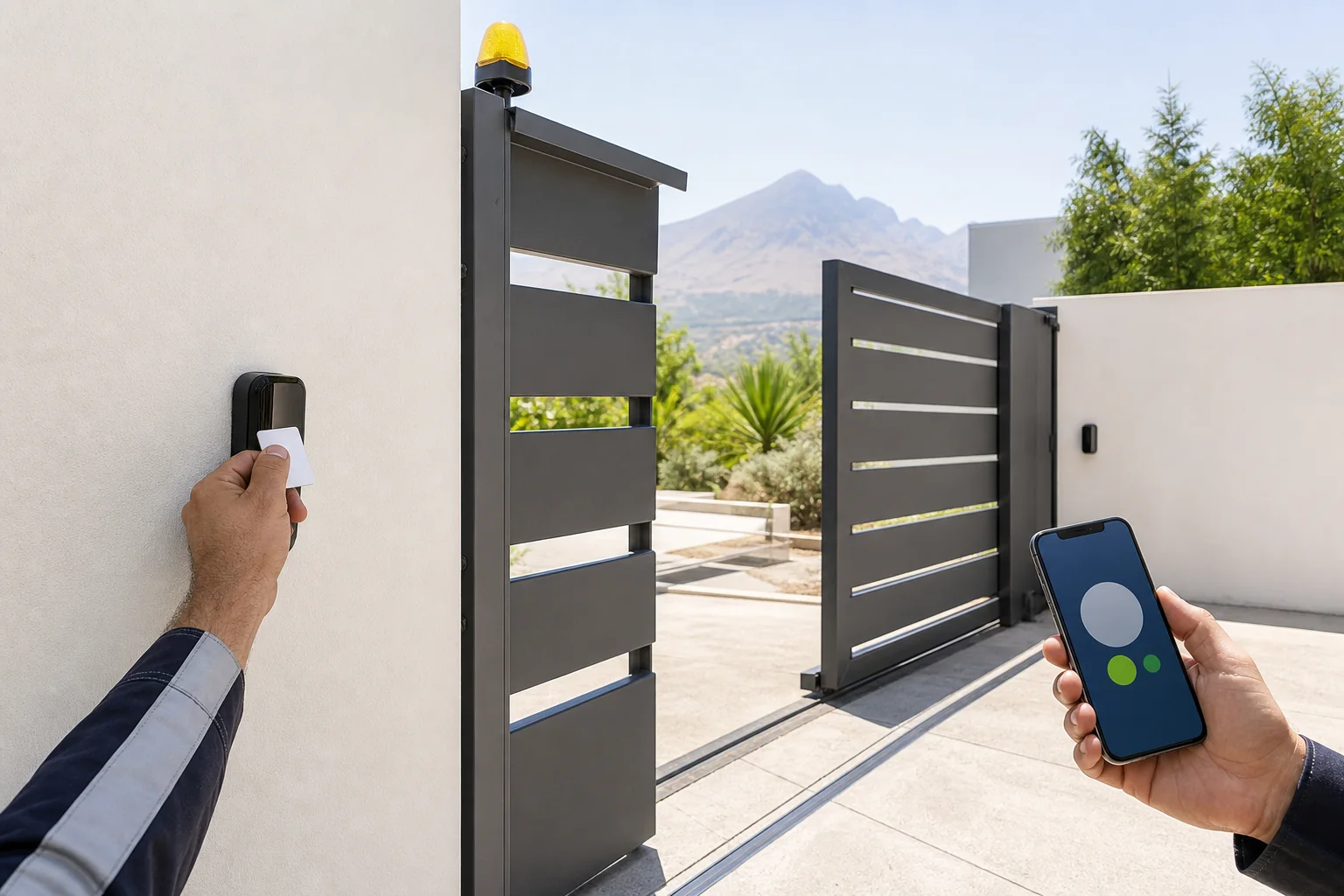 ¿Cómo abrir el portón con el celular?: revisión visual de referencia