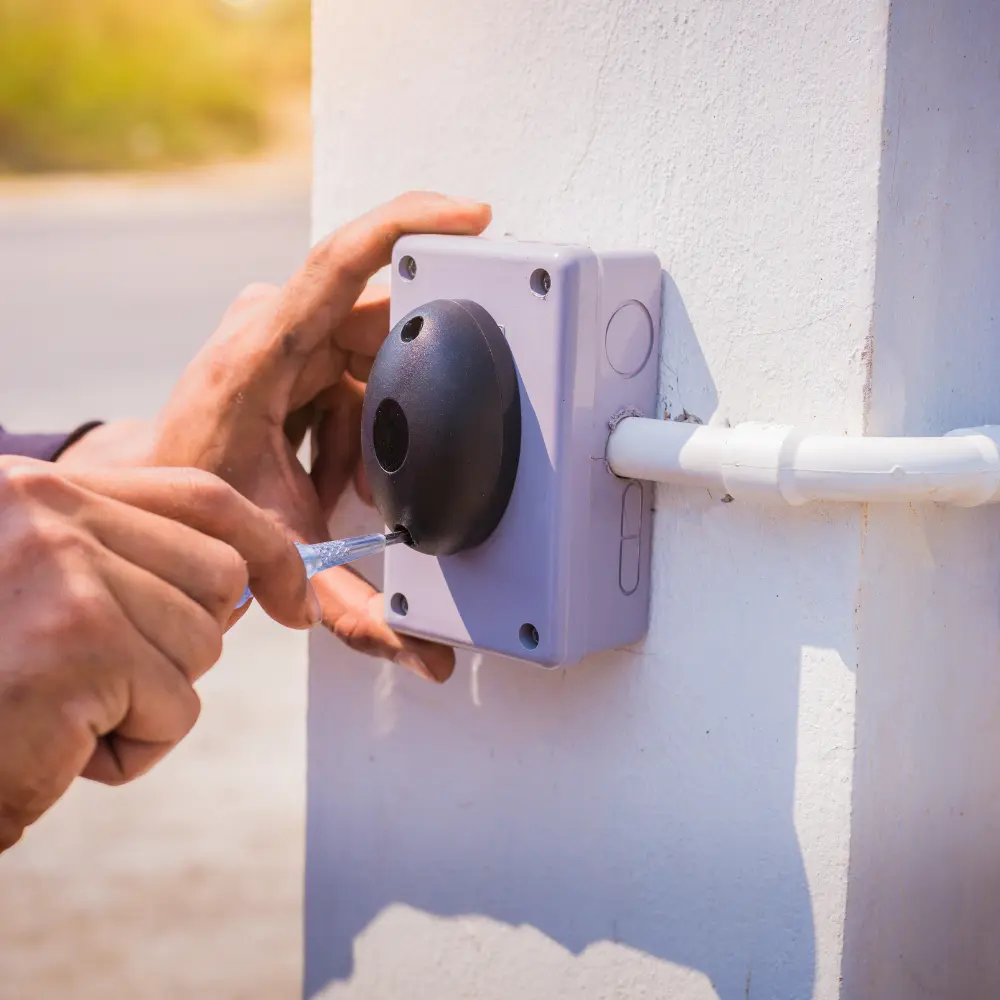 Fotoceldas y seguridad — referencia visual del sistema